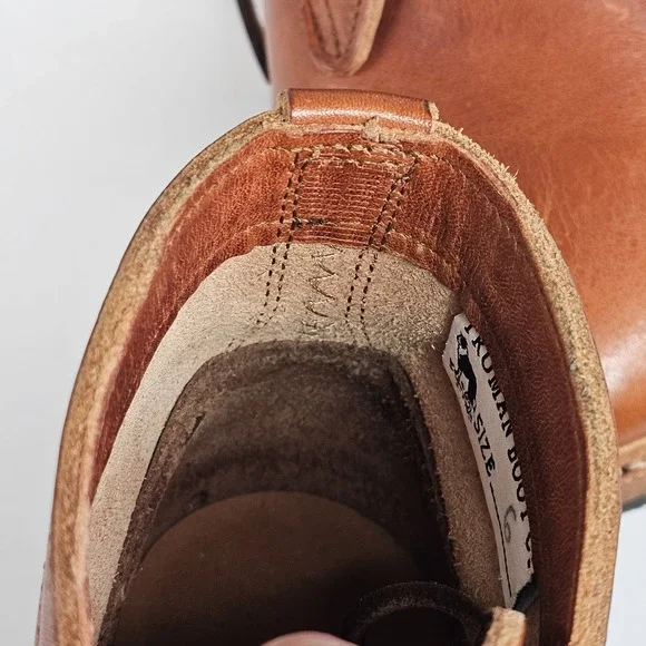 Truman Boot Co Service Work Boots Mens Size 6 USA Chukka Dainite Lug Sole Tan - Picture 14 of 16